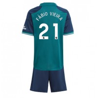 Arsenal Fabio Vieira #21 Tredjedraktsett Barn 2023-24 Kortermet (+ Korte bukser)